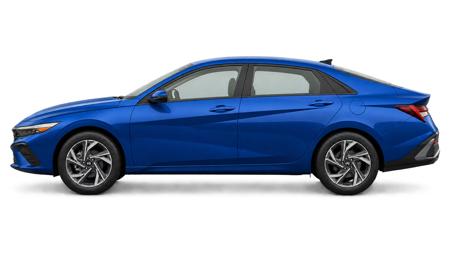 Studio illustration of a Blue 2026 Hyundai Elantra; illustrative, not a photo of this stock vehicle