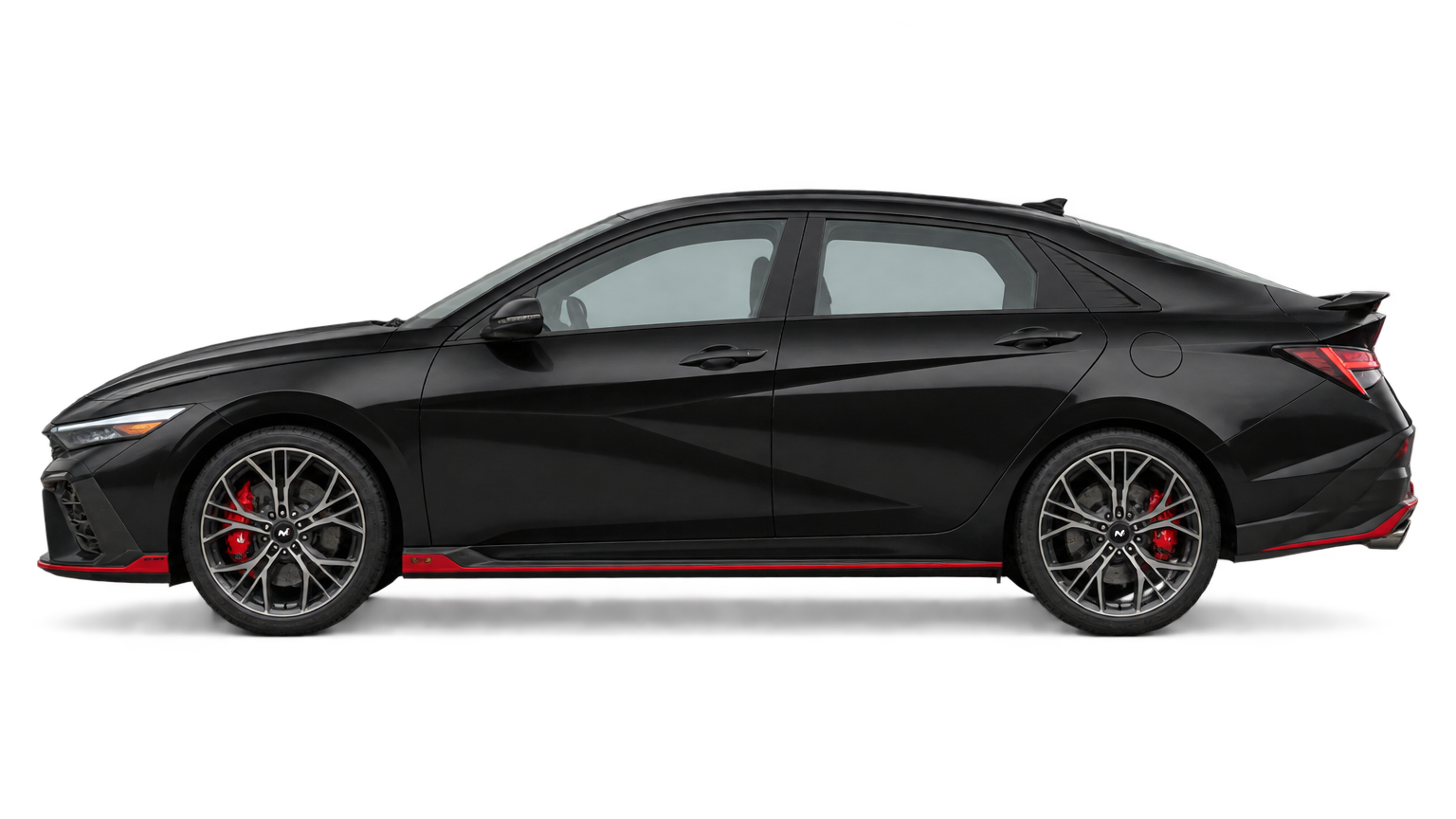 Studio illustration of a 2026 Hyundai Elantra N; illustrative, not a photograph of this vehicle
